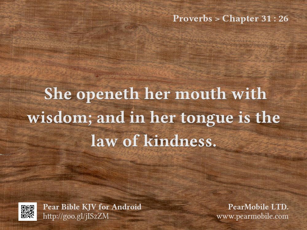Proverbs, Chapter 31:26